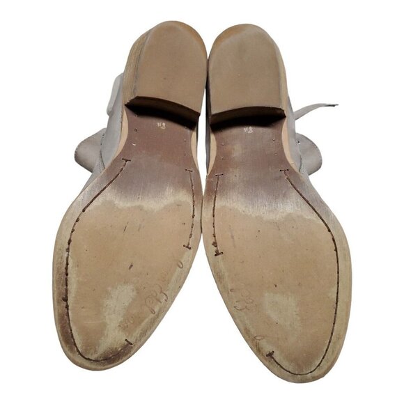 Sam Edelman Women's Packer Taupe Suede Fringe Zip Ankle Boots Size 8.5 - Picture 7 of 12